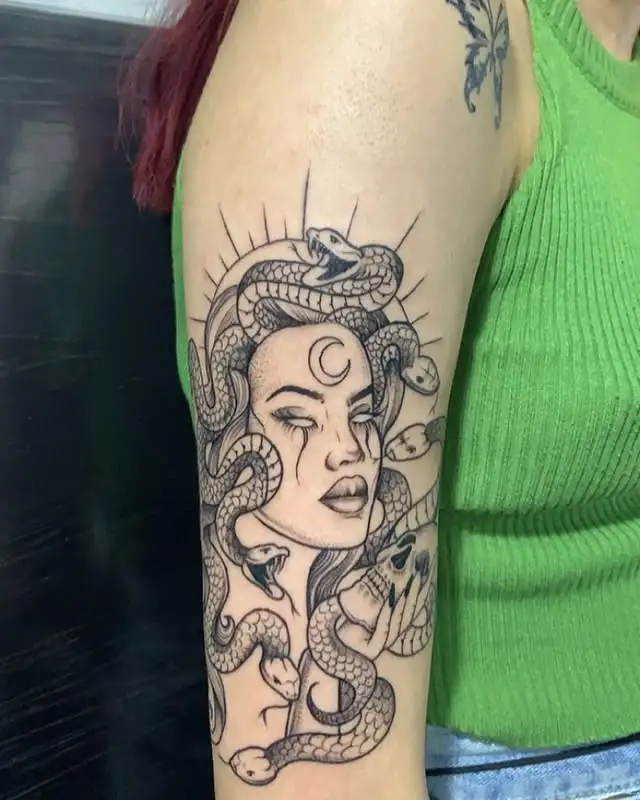 Minimalist tattoo artwork created by Eden Tattoo Nepal artist