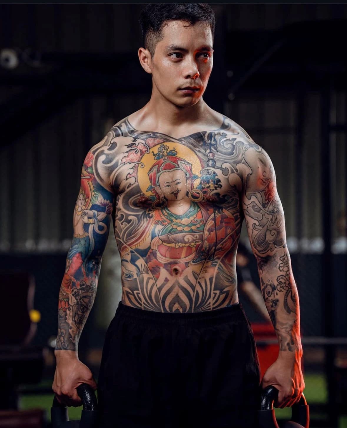 Fine line tattoo design at Eden Tattoo Nepal studio in Kathmandu